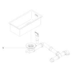 Dornbracht Einzelbecken Serienneutral 38180003 Edelstahl poliert... DORNBRACHT-38180003-85 4029011783548 (Abb. 1)