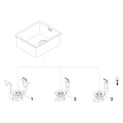 Dornbracht Einzelbecken Serienneutral 38340003 Edelstahl poliert... DORNBRACHT-38340003-85 4029011783555 (Abb. 1)