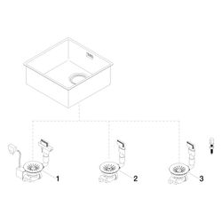 Dornbracht Einzelbecken Serienneutral 38400003 Edelstahl poliert... DORNBRACHT-38400003-85 4029011783562 (Abb. 1)