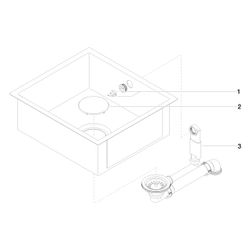 Dornbracht Einzelbecken Serienneutral 38450002 schwarz matt... DORNBRACHT-38450002-71 4029011753022 (Abb. 1)