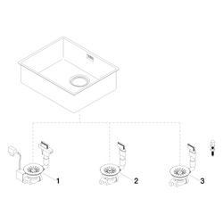 Dornbracht Einzelbecken Serienneutral 38501003 Edelstahl poliert... DORNBRACHT-38501003-85 4029011783616 (Abb. 1)