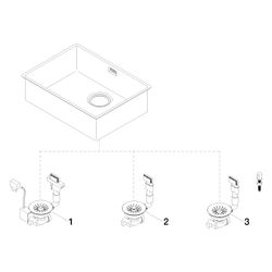 Dornbracht Einzelbecken Serienneutral 38551003 Edelstahl poliert... DORNBRACHT-38551003-85 4029011783623 (Abb. 1)