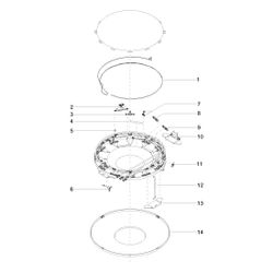 Dornbracht Regenpaneel Aquamoon mit LED-Beleuchtung 3 Strahlarten Aquacircle Ra... DORNBRACHT-41620979-10 4029011820656 (Abb. 1)