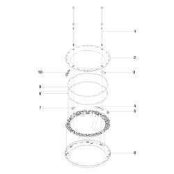 Dornbracht Regenpaneel Aquahalo 3 Strahlarten Aquacircle Rain 14l/min Tempest R... DORNBRACHT-41750979-00 4099477200439 (Abb. 1)