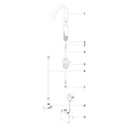 Dornbracht Waschtischarmatur Mem Touchfree, Standmontage, IR, starrer Ausl., Au... DORNBRACHT-44521782-08 4029011972461 (Abb. 1)