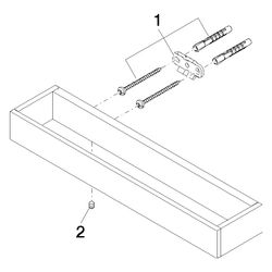 Dornbracht Wannengriff MEM 300x35x65mm Stichmaß 185mm, Chrom... DORNBRACHT-83030780-00 4029011423550 (Abb. 1)