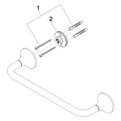 Dornbracht Wannengriff Vaia, 300mm Stichmaß, Platin... DORNBRACHT-83030809-08 4029011893346 (Abb. 1)