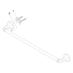 Dornbracht Badetuchhalter Madison Stichmaß 600mm, Chrom... DORNBRACHT-83060361-00 4029011718922 (Abb. 1)