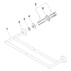 Dornbracht Badetuchhalter 2-teilig Serienspezifisch 83061979 platin matt... DORNBRACHT-83061979-06 4029011478215 (Abb. 1)