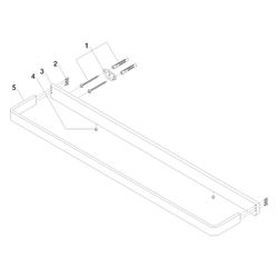Dornbracht LULU Badetuchhalter 83070710 platin matt... DORNBRACHT-83070710-06 4029011439025 (Abb. 1)