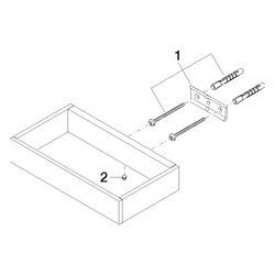 Dornbracht Handtuchring eckig MEM 190x35x105mm, Chrom... DORNBRACHT-83200780-00 4029011423574 (Abb. 1)