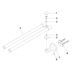 Dornbracht Handtuchhalter Madison 2-teilig schwenkbar, Platin gebürstet... DORNBRACHT-83210361-06 4029011719011 (Abb. 1)