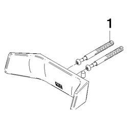 Dornbracht Haken 2-teilig, Ausladung 50mm, Platin gebürstet... DORNBRACHT-83256976-06 4099477272740 (Abb. 1)