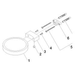 Dornbracht Seifenhalter Wandmodell Meta 120x20x145mm, Messing gebürstet 23kt Go... DORNBRACHT-83410979-28 4029011926723 (Abb. 1)