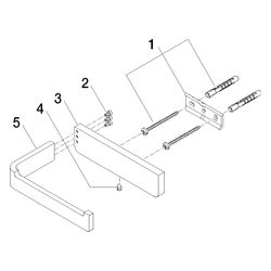 Dornbracht LULU Papierrollenhalter ohne Deckel 83500710 platin matt... DORNBRACHT-83500710-06 4029011439278 (Abb. 1)