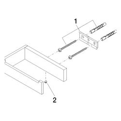 Dornbracht Papierrollenhalter ohne Deckel MEM 140x35x85mm, Chrom... DORNBRACHT-83500780-00 4029011423628 (Abb. 1)