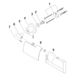 Dornbracht Papierrollenhalter mit Deckel Tara, Ausladung 77mm, Messing gebürste... DORNBRACHT-83510892-28 4029011901645 (Abb. 1)