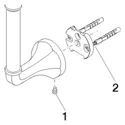 Dornbracht Reserve-Papierrollenhalter Madison, Platin... DORNBRACHT-83590361-08 4029011719455 (Abb. 1)