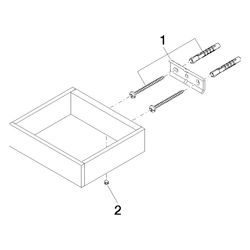 Dornbracht Reserve-Papierrollenhalter MEM 132x35x116mm, Platin... DORNBRACHT-83590780-08 4029011424045 (Abb. 1)