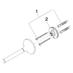 Dornbracht Reserve-Papierrollenhalter Vaia, Ausladung 139mm, Messing gebürstet ... DORNBRACHT-83590809-28 4029011901676 (Abb. 1)