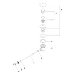 Dornbracht Ablaufgarnitur, Champagne gebürstet, 90110100100-46... DORNBRACHT-90110100100-46 4099477080895 (Abb. 1)