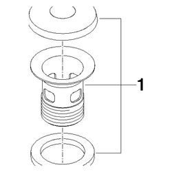 Dornbracht Kelch für 93x65mm, Platin gebürstet, 90110102600-06... DORNBRACHT-90110102600-06 4029011634673 (Abb. 1)