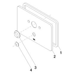Dornbracht Abdeckung mit Umstellung Ersatzteile 90110109100 190x1209mm chrom... DORNBRACHT-90110109100-00 4029011539589 (Abb. 1)