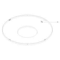 Dornbracht Abdeckung, 1240x80mm, 9011023250090... DORNBRACHT-9011023250090 4029011820014 (Abb. 1)