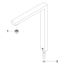 Dornbracht Auslauf, 8l/min, 336x272x36mm, Platin gebürstet, 90110618806-06... DORNBRACHT-90110618806-06 4029011622427 (Abb. 1)