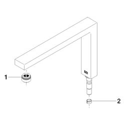 Dornbracht Auslauf, 272x171x36mm, 8l/min, Platin gebürstet, 90110618904-06... DORNBRACHT-90110618904-06 4029011696640 (Abb. 1)