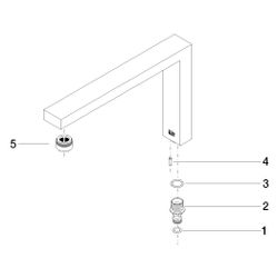 Dornbracht Auslauf, Chrom, 90110618905-00... DORNBRACHT-90110618905-00 4029011554056 (Abb. 1)