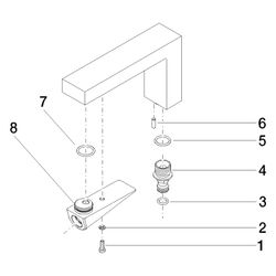 Dornbracht Auslauf Ersatzteile 90110619000 157x91x36mm chrom... DORNBRACHT-90110619000-00 4029011487668 (Abb. 1)