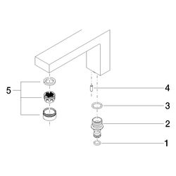 Dornbracht Auslauf Ersatzteile 90110619103 157x91x36mm 5,68 l/min... DORNBRACHT-90110619103-00 4029011662638 (Abb. 1)