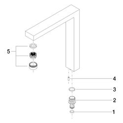 Dornbracht Auslauf, 221x199x36mm, 7l/min, Chrom, 90110619205-00... DORNBRACHT-90110619205-00 4029011554018 (Abb. 1)