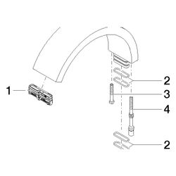 Dornbracht Auslauf für EHM, 140mm Ausladung, Platin gebürstet, 90117001201-0... DORNBRACHT-90117001201-06 4029011926648 (Abb. 1)