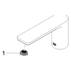 Dornbracht Auslauf, 130mm, Chrom, 90118401300-00... DORNBRACHT-90118401300-00 4029011715419 (Abb. 1)