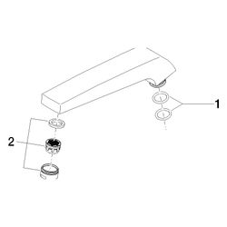 Dornbracht Auslauf Ersatzteile 90119104101 45x79x226mm chrom... DORNBRACHT-90119104101-00 4029011555206 (Abb. 1)