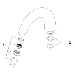Dornbracht Auslauf für V&B Source Ersatzteile 90119401002 7 l/min chrom... DORNBRACHT-90119401002-00 4029011560583 (Abb. 1)