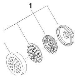 Dornbracht Sprayface für Seitenbrausen, 55x12mm, Dark Platinum gebürstet, 90... DORNBRACHT-90120502700-99 4029011744969 (Abb. 1)