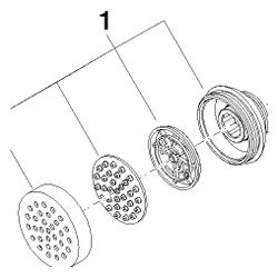 Dornbracht Sprayface für Seitenbrausen, 55x12mm, Chrom, 90120502800-00... DORNBRACHT-90120502800-00 4029011555299 (Abb. 1)