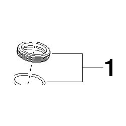 Dornbracht Ring Einsatz für Spülbrause, 23x5mm, 9014150560090... DORNBRACHT-9014150560090 4029011646546 (Abb. 1)