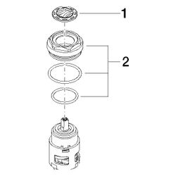 Dornbracht Kartusche, 38x66mm, 9015050100090... DORNBRACHT-9015050100090 4029011403552 (Abb. 1)