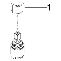 Dornbracht Kartusche, 25x51mm, 9015050440090... DORNBRACHT-9015050440090 4029011858765 (Abb. 1)