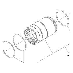 Dornbracht Aufnahmehülse für Kartusche, 48,7x74,3mm, 9017011870090... DORNBRACHT-9017011870090 4029011652295 (Abb. 1)