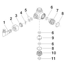 Dornbracht Umstellung für Tara, Chrom, 90170904500-00... DORNBRACHT-90170904500-00 4029011399503 (Abb. 1)