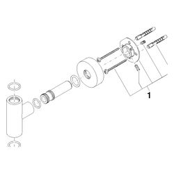Dornbracht Befestigung für Brause Stand, Chrom, 90171103700-00... DORNBRACHT-90171103700-00 4029011399428 (Abb. 1)