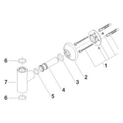 Dornbracht Befestigung für Brausestand, Chrom, 90171103701-00... DORNBRACHT-90171103701-00 4029011403996 (Abb. 1)
