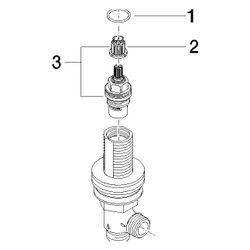 Dornbracht Seitenventil, linksschließend 1/2", 9017110403090... DORNBRACHT-9017110403090 4029011398957 (Abb. 1)