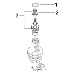 Dornbracht Seitenventil, linksschließend, 1/2", 9017110403290... DORNBRACHT-9017110403290 4029011402210 (Abb. 1)