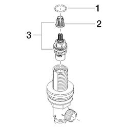 Dornbracht Seitenventil, linksschließend, 1/2", 9017110405090... DORNBRACHT-9017110405090 4029011438004 (Abb. 1)